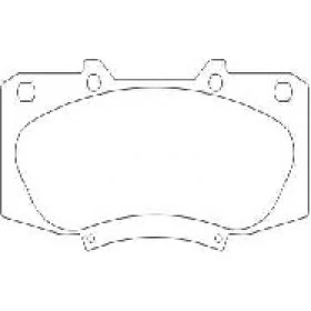 Pastilha de Freio Dianteiro - Toyota Hilux - 144 x 66,7 x 17 - PW 758