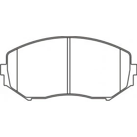 Pastilha de Freio Dianteira - Suzuki Vitara - 138,1 x 54,5 x 16,5 - PW 742 