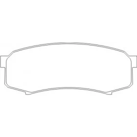 Pastilha de Freio Traseiro - Mitsubishi Pajero Full - 116 x 44 x 15,3 - PW 698
