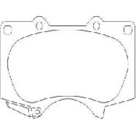 Pastilha de Freio Dianteiro - Mitsubishi Pajero Full -  134,4 x 77,1 x 17 - PW 697
