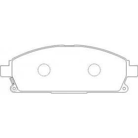 Pastilha de Freio Dianteiro - Nissan Pathfinder -  158,8 x 56 x 15,5 - PW 614