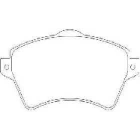 Pastilha de Freio Dianteiro - Land Rover -   131,5 x 62 x 17,5 - PW 609