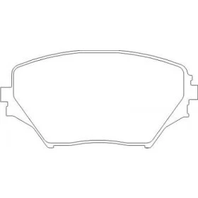 Pastilha de Freio Dianteiro - Toyota Rav 4 -  123 x 60,3 x 17,5 - PW 598