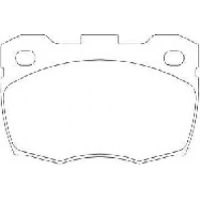 Pastilha de Freio Dianteiro - Land Rover -   126,5 x 68,6 x 16,5 - PW 587