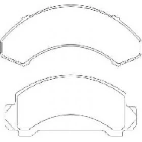 Pastilha de Freio Dianteiro - Ford Explorer -  172 x 63,6 x 15 / 160,2 x 62,5 x 14 -PW 577