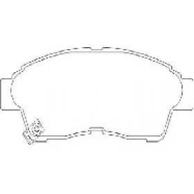 Pastilha de Freio Dianteira - Toyota: RAV 4 -  133 x 52,8 x 17,5 - PW 525