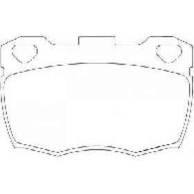Pastilha de Freio Dianteira - Land Rover -  126,7 x 68,6 x 18 - PW 506 