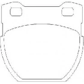 Pastilha de Freio Traseira - Land Rover - 88,7 x 69 x 14,5 - PW 505