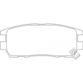 Pastilha de Freio Traseira - Mitsubishi  Pajero -  108 x 44 x 15 - PW 431