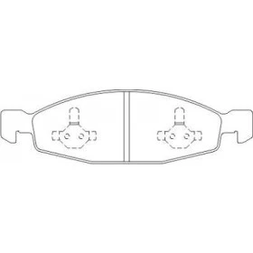 Pastilha de Freio Dianteira - Grand Cherokee - 194,3 x 55,5 x 16 - PW 419