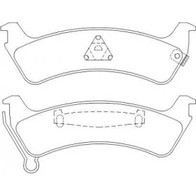 Pastilha de Freio Traseira -Cherokee / Wrangler - 143 x 45,5 x 15 - PW 417