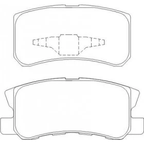 Pastilha de Freio Traseira - Mitsubishi Pajero Full - 90,8 x 44 x 15,5 / 111,4 x 44,9 x 15,5 - PW 385