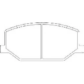 Pastilha de Freio  Dianteira - Suzuki -  110,5 x 41,5 x 14,4 - PW 376