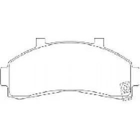 Pastilha de Freio Dianteira - Ford: Ranger Pick-up, Explorer  -  154 x 56 x 16 - PW 332