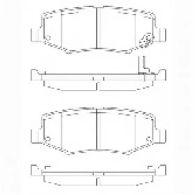 Pastilha de Freio Traseira - Chrysler -  116,6x45,4x16,7 - PW 774