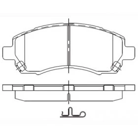 Pastilha de Freio Dianteira - Nissan: Pathfinder  / Subaru: Legacy - 137,8x53,8x17  - PW 90