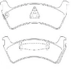 Pastilha de Freio  Traseira - Ford Explorer -  142,4 x 45,2 x 14,6  - PW 63