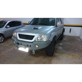 Para-Choque em aço com base para Guincho embutida para MITSUBISHI Pajero Sport 2007 / 2008