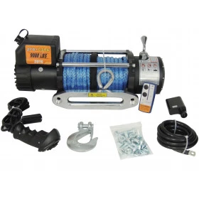 Guincho Elétrico Winch 9.000lbs / 4310kg c/ Cabo de Kevlar GRÁTIS: Controle Remoto SEM FIO