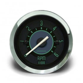 Contagiros 52mm 6.000 RPM Verde VW - Cronomac