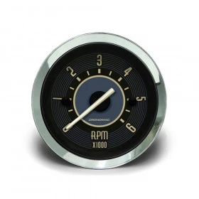 Contagiros 52mm 6.000 RPM Bege VW - Cronomac