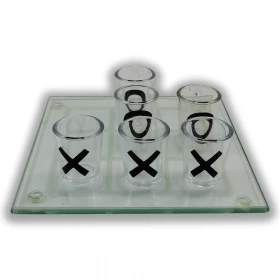 Jogo de copos com Bandeja Jogo da Velha