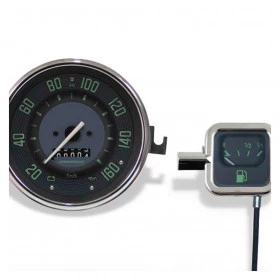 Conjunto Velocímetro 160kmh e Indicador Mec. Original VW/Verde - Cronomac