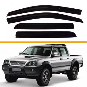Calha de chuva  Mitsubishi L-200 sport  2005 em diante modelo  ( bolinha )