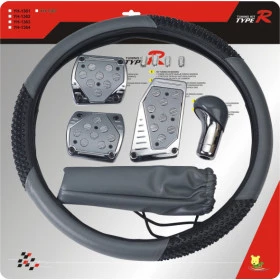 Kit Pedaleira / Capa de Volante / Manopla Cambio / Coifa / Tampa Valvula Ref: 829/SA   ▲