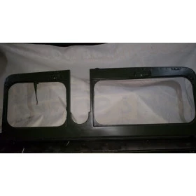 Armação do quadro de para-brisa Jeep canhoneiro, original militar, perfeito estado sem vidro