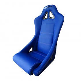Banco esportivo Concha / Fixo BA10 San Marino em Courvin - Azul Royal - Adaptável em Todos os Veículos