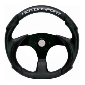 Volante Esportivo Preto com cubo para todos os veículos diâmetro 330 mm 