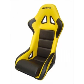 Banco San Marino BAF111 em Courvin Preto com amarelo Ideal para prática de extreme, Indor e competições radicais-Estrut