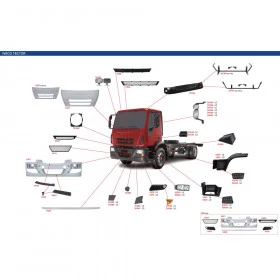 SUPORTE PARACHOQUE DIANTEIRO IVECO TECTOR MET