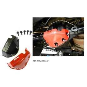 Protetor da Tampa do Diferencial AVM para DANA 44 Dianteiro e Traseiro - Super Reforçado, Feito em Aço Fundido / Chapa d