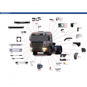 BRACO ESP. SUPERIOR ALUMINIO SCANIA LE ESP