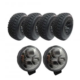 Combo com Pneu 35x12.5 R15 Westlake Tires MT / Mud Terrain - Grátis: Par de Farol de Milha em Led com 3 Leds 12W