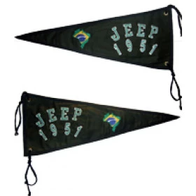 Bandeira para Antena Jeep 1951/ Bandeira Bordada / Bandeira Antena/ Bandeira Decorativa para Jeep / 4x4 / Off Road - Ref