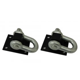Ponto de ancoragem com anilha (par) para Troller, Land Rover, Wrangler, Jeep Willys, Suzuki Samurai e Jimny