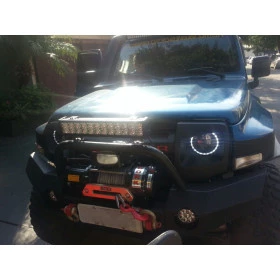 Farol / Barra de Led com 24 Leds / 72W - 10v~30v -  ( 34 cm ) + Capa para Barra feita em Neoprene