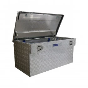 Caixa de Transporte de Alumínio TRANSBOX Top 220 litros para S-10 , Hilux , Strada , Saveiro , Ranger , Frontier , Monta