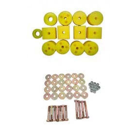 Combo jogo de Calços de carroceria para F-75 2 polegada em PU com jogo de Parafusos / Coxim