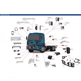TAPA ESTRIBO UM DEGRAU FORD CARGO 2429 LE VAC