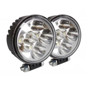 Par de Farol de Milha em  Led com 4 Leds 12W - Alcance de 75 metros
