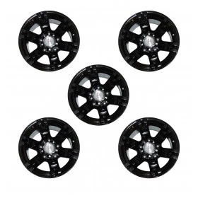 Jogo com 5 rodas 15x10 de liga leve 5 furos de 139.7  para Jeep , Rural , F 75 F 1000 - Peças de mostruário fora de caix