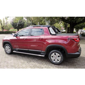 Estribo para Fiat Toro Oblongo Cromado com Pisante Preto