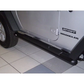 Estribo para Jeep Wrangler 2 Portas Oblongo Preto