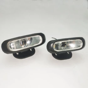 Par de Farol de Milha Oval 125mm Modelo Adventure Preto sem Lâmpada