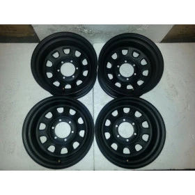 04 - roda de aço reforçada daytona black 17x8 6furos 139,7 off set -25 Semi novo peças de mostruário