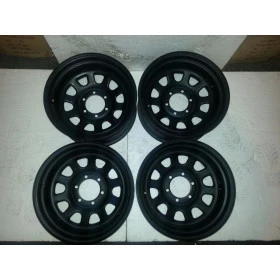 Jogo com 4 rodas 16x10 6 furos de 139,7  off set negativo - 25